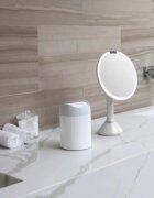SimpleHuman Настолно мини кошче за боклук 15 л White Steel -