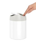 SimpleHuman Настолно мини кошче за боклук 15 л White Steel -