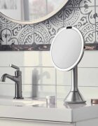 SimpleHuman Огледало за грим с контрол на яркостта 20 см Brushed -