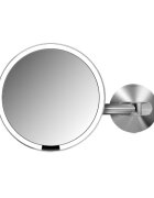 SimpleHuman Огледало за грим със сензор стенен монтаж 23 см -