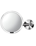 SimpleHuman Огледало за грим със сензор стенен монтаж 23 см Polished Steel - si