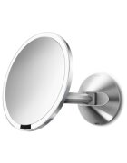 SimpleHuman Огледало за грим със сензор стенен монтаж 23 см Polished Steel - si