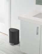 SimpleHuman Полукръгъл кош за боклук с педал 6 л неръждаема стомана Matte Black