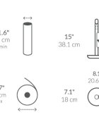 SimpleHuman Поставка за хартиени кърпи с включен спрей 381 см Brushed - simpleh