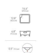 SimpleHuman Поставка за сушене на съдове 37 x 326 x 172 см -