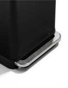 SimpleHuman Правоъгълен кош за боклук 45 л с педал Matte Black -