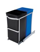 SimpleHuman Прибираща се кофа за боклук с две отделения 35 L -