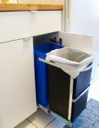 SimpleHuman Прибираща се кофа за боклук с две отделения 35 L -