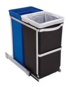 SimpleHuman Прибираща се кофа за боклук с две отделения 35 L -