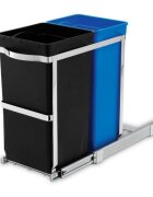 SimpleHuman Прибираща се кофа за боклук с две отделения 35 L -
