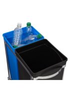 SimpleHuman Прибираща се кофа за боклук с две отделения 35 L -