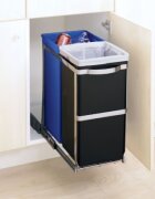 SimpleHuman Прибираща се кофа за боклук с две отделения 35 L -