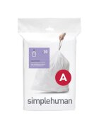 SimpleHuman Торби за боклук код А 45 л / 30 бр. пластмасови -