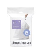 SimpleHuman Торби за боклук код B 6 L / 30 бр. пластмасови -