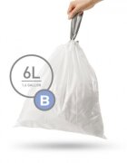 SimpleHuman Торби за боклук код B 6 L / 30 бр. пластмасови -