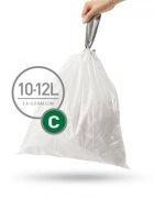 SimpleHuman Торби за боклук код C 10-12 L / 20 бр. пластмасови -