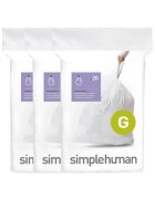 SimpleHuman Торби за боклук код G 30 L / 60 бр. пластмасови -