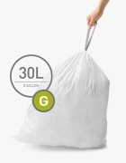 SimpleHuman Торби за боклук код G 30 L / 60 бр. пластмасови -