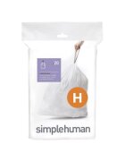 SimpleHuman Торби за боклук код H 30-35 L / 20 бр. пластмасови -