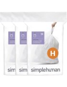 SimpleHuman Торби за боклук код H 30-35 L / 60 бр. пластмасови - марка "simplehu