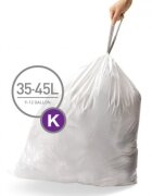 SimpleHuman Торби за боклук код К 35-45 L / 20 бр. пластмасови -
