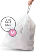 SimpleHuman Торби за боклук код М 45 L / 60 бр. пластмасови -