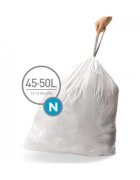 SimpleHuman Торби за боклук код N 45-50 L / 20 бр. пластмасови -