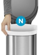 SimpleHuman Торби за боклук код N 45-50 L / 20 бр. пластмасови -