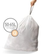 SimpleHuman Торби за боклук код Q 50-65 L / 60 бр. пластмасови -