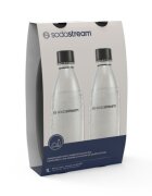 Sodastream Комплект от 2 бутилки за газиране "Fuse" пластмасови 1L черни - Sod