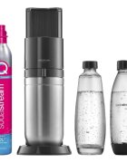 Sodastream Уред за сода DUO 2 бутилки в комплекта черен металик -