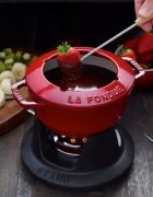 Staub 20 см чугун фондю комплект Cherry -