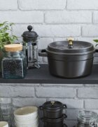 Staub Чугунен съд за готвене Cocotte 24 см/38л Black -