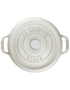Staub Чугунена тенджера Cocotte 24 см/38 л White Truffle -