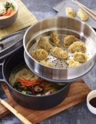 Staub Чугунена тенджера за готвене Cocotte с аксесоар за готвене на пара 2