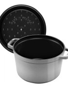Staub Дълбока тенджера Cocotte чугунена 24 см/47 л Graphite Grey -