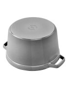 Staub Дълбока тенджера Cocotte чугунена 24 см/47 л Graphite Grey -