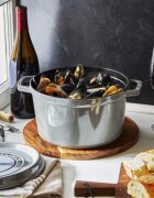 Staub Дълбока тенджера Cocotte чугунена 24 см/47 л Graphite Grey -