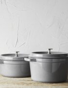 Staub Дълбока тенджера Cocotte чугунена 24 см/47 л Graphite Grey -