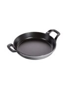 Staub Кръгъл съд за фурна чугун 20 см Graphite Grey -