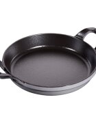 Staub Кръгъл съд за фурна чугун 20 см Graphite Grey -
