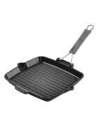 Staub Квадратен грил тиган 24см чугун Black -