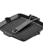 Staub Квадратен грил тиган 24см чугун Black -
