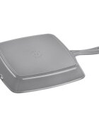 Staub Квадратен грил тиган чугун 26 см Graphite Grey -