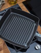 Staub Квадратен грил тиган чугун 30 см Graphite Grey -