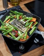 Staub Квадратен грил тиган чугун 30 см Graphite Grey -