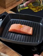 Staub Квадратен грил тиган чугун 30 см Graphite Grey -