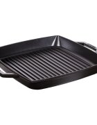 Staub Квадратен грил тиган чугун 33 см Black -
