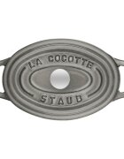 Staub Mini-Cocotte овална тенджера за готвене от чугун 11 см/025 л <<Графи