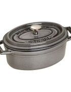 Staub Mini-Cocotte овална тенджера за готвене от чугун 11 см/025 л <<Графи